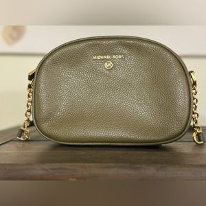 Michael Kors Olive green small crossbody bag